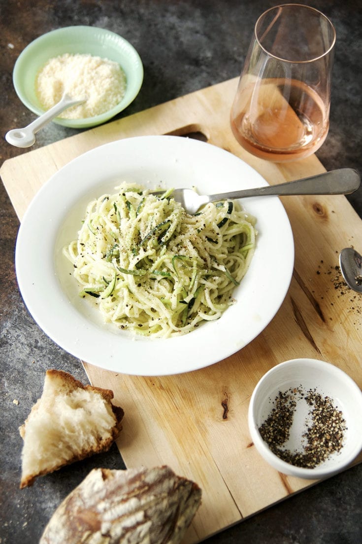 Zucchini Noodle Brown Butter Cacio e Pepe Sarcastic Cooking