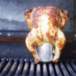 Smoked Maple Dijon Beer Can Chicken