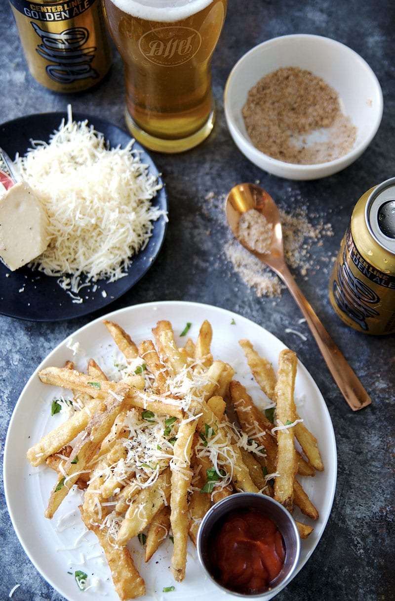 beer battered french fries aka crack fries