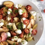 Plum Caprese Panzanella