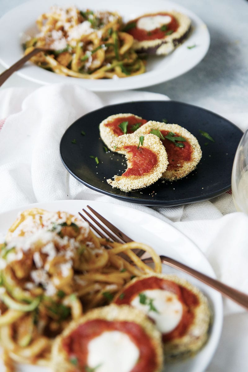Polenta Crusted Eggplant Parmesan Sarcastic Cooking