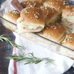 Baked Leftover Turkey and Swiss Sliders