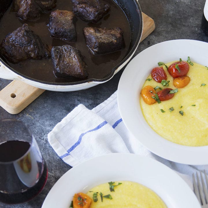 Pressure Cooker Red Wine Braised Short Ribs