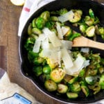 Easy, Crispy, Lemon Brussels Sprouts
