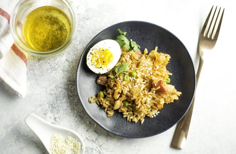 Kimchi and Bacon Fried Rice Sarcastic Cooking