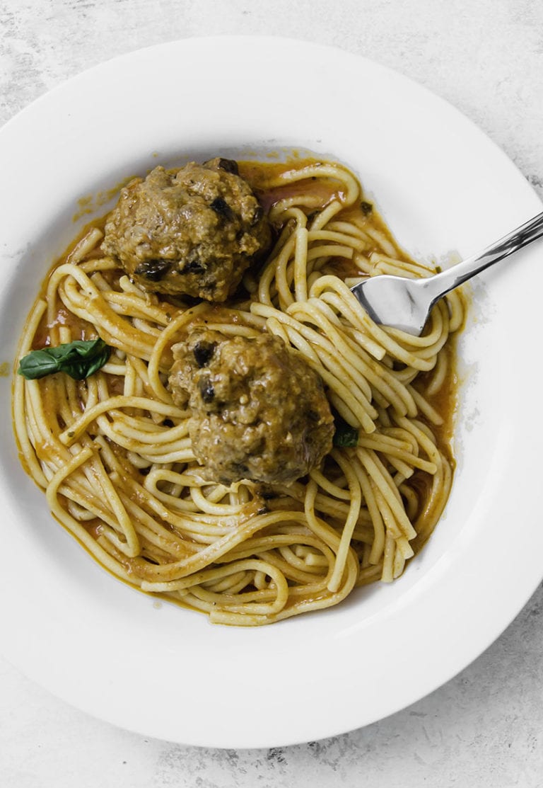 Pressure Cooker Spaghetti and Mushroom Loaded Meatballs Sarcastic Cooking