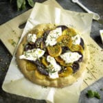 Beet and Burrata Pizza with Honey and Pistachios