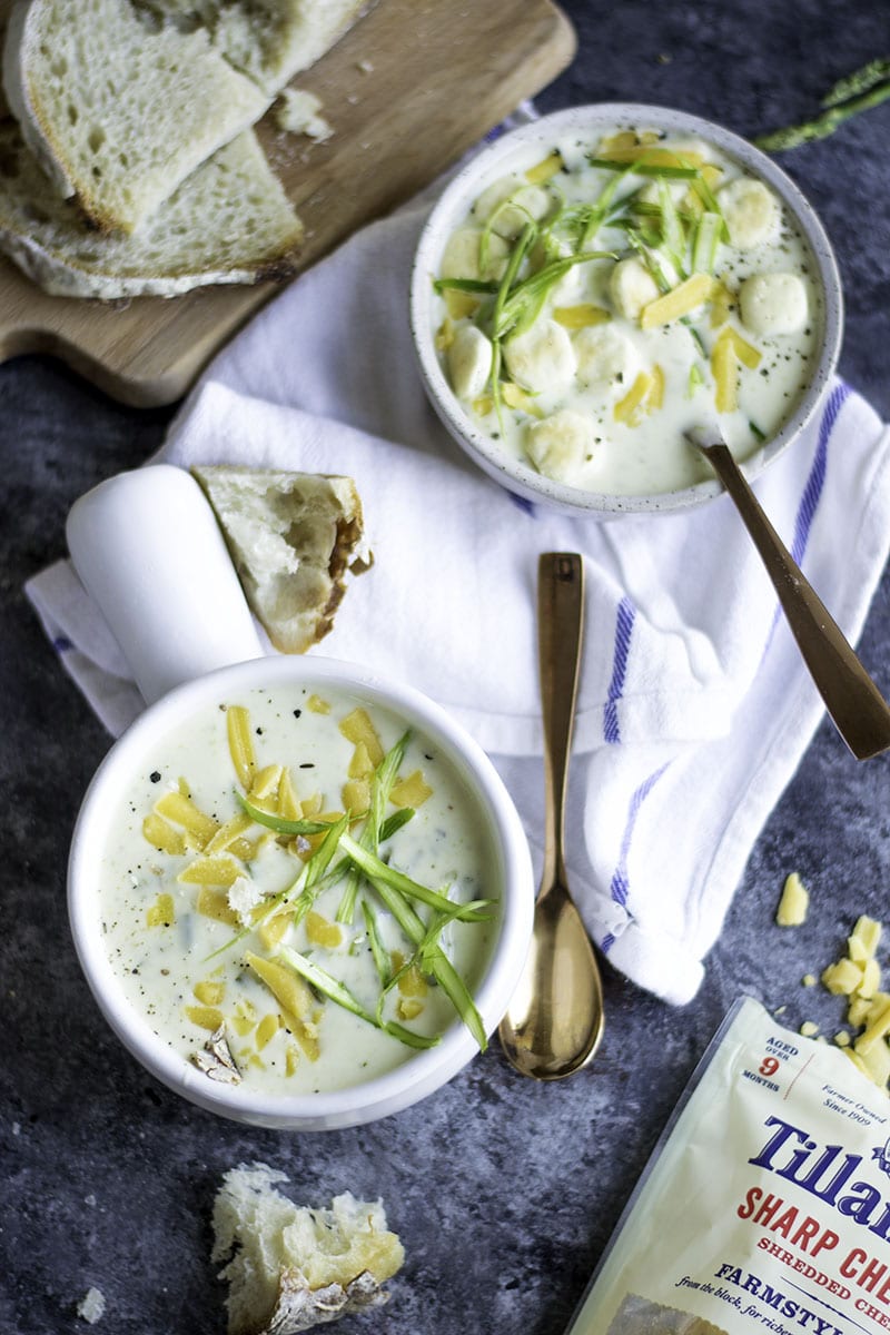 asparagus cheddar soup