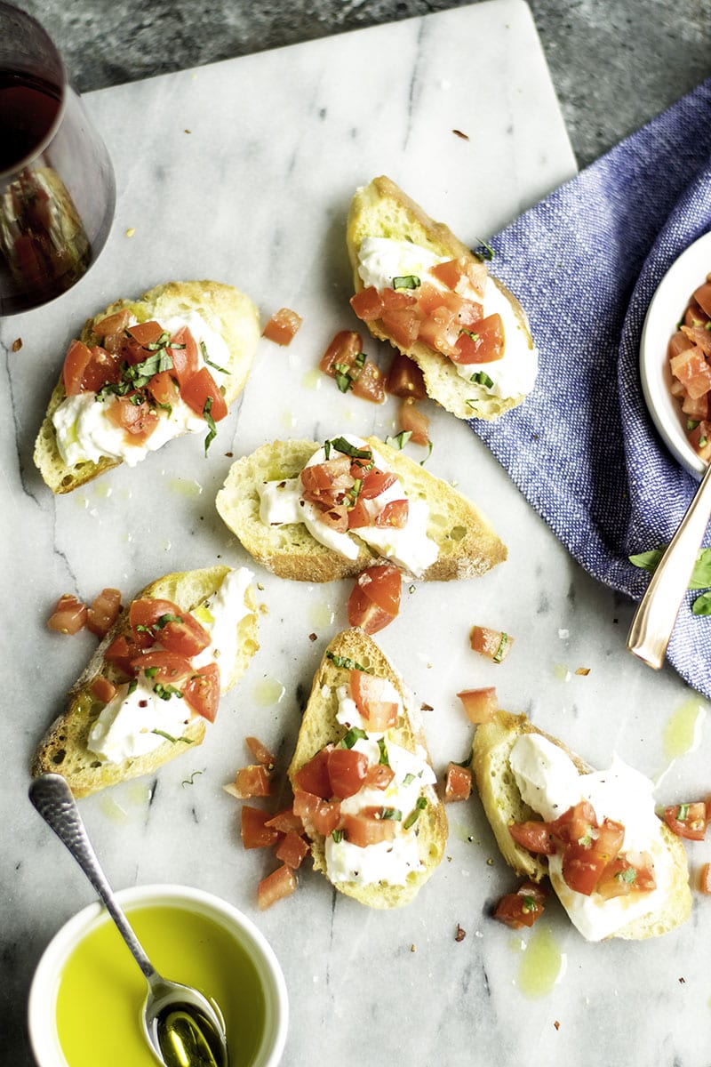 Burrata Bruschetta