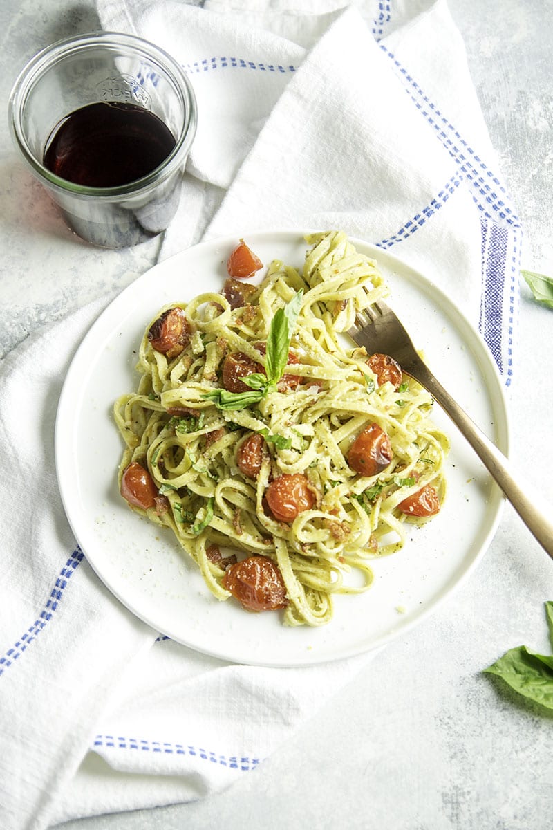 Charred Tomato Bacon Pasta - Sarcastic Cooking #theprettydish