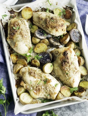 anchovy garlic butter roasted chicken - sarcastic cooking #diningincookbook