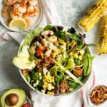 Asparagus, Bacon, Blue Cheese, and Shrimp Salad