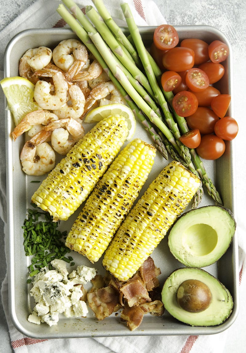 Asparagus, Bacon, Blue Cheese, and Shrimp Salad Sarcastic Cooking