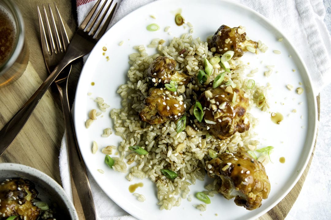 Baked Kung Pao Cauliflower -Sarcastic Cooking