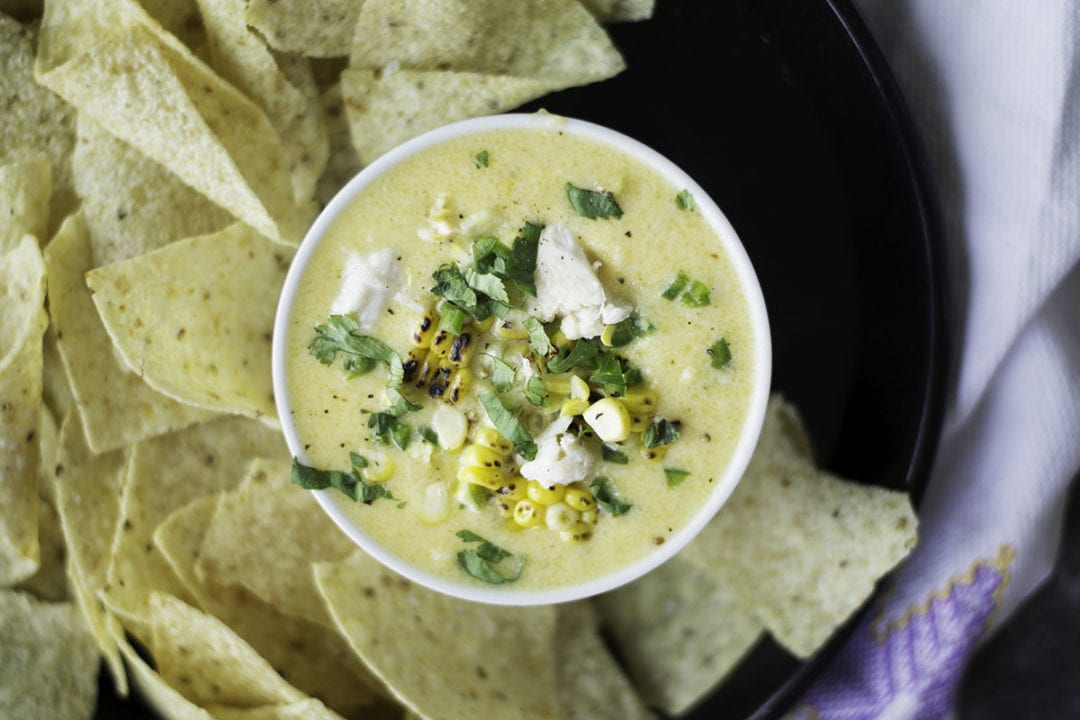 crab and corn queso dip - sarcastic cooking