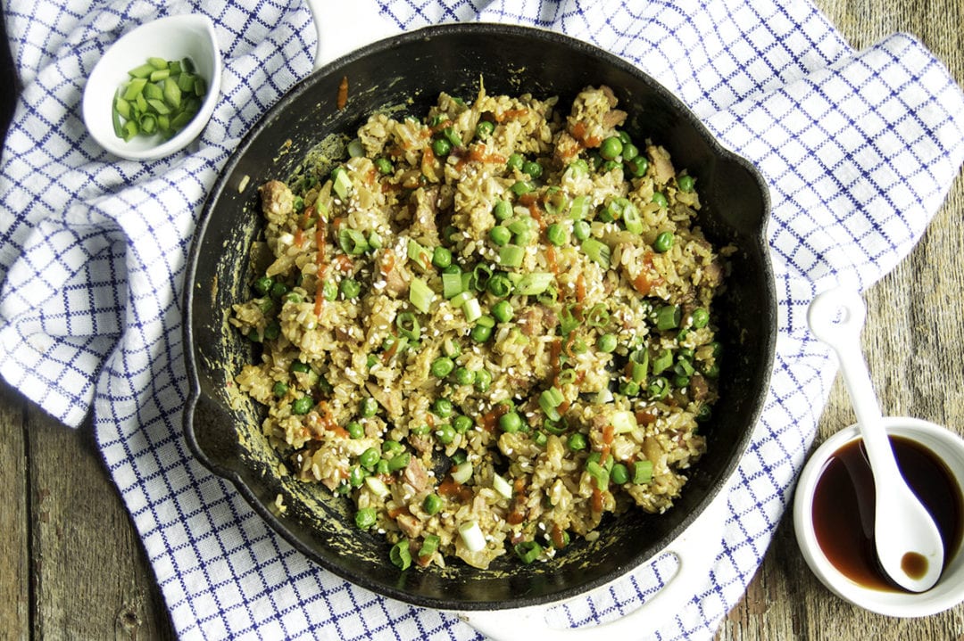 Ham Egg and Kimchi Fried Rice - Sarcastic Cooking