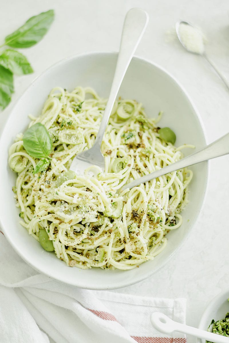 Castelvetrano Olive Tapenade Spaghetti Salad - Sarcastic cooking