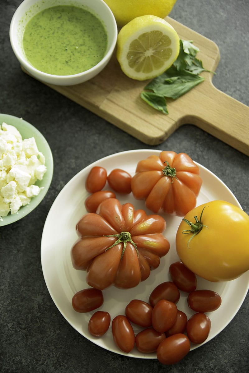 Marinated Tomato and Feta Salad | Sarcastic cooking