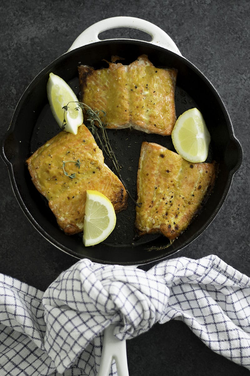 Peach Carolina BBQ Salmon | Sarcastic Cooking