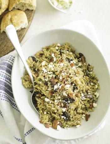 Instant Pot Bacon, Caramelized Onion, Mushroom Orzo | sarcastic Cooking