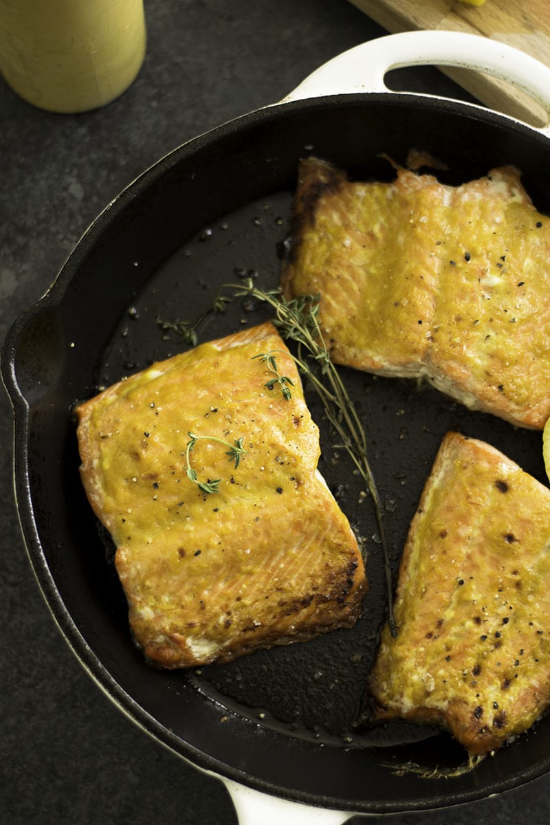 Peach Carolina BBQ Salmon | Sarcastic Cooking