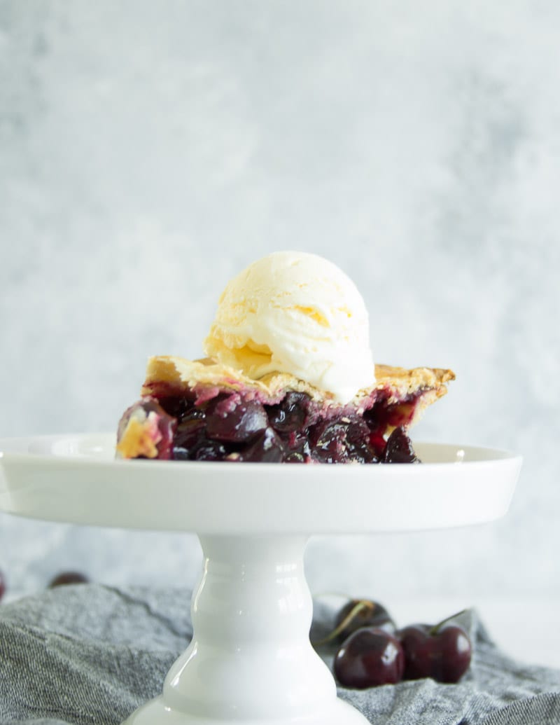 Homemade Cherry Pie (fresh cherries and all butter double crust) - Sarcastic Cooking