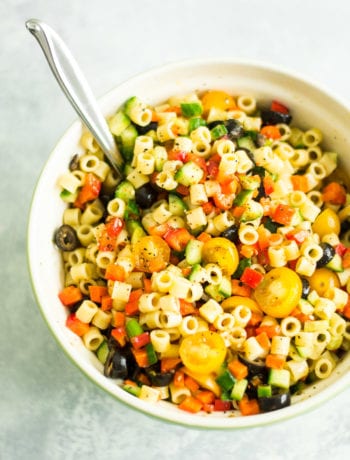 Diced Vegetable Pasta Salad | Sarcastic Cooking