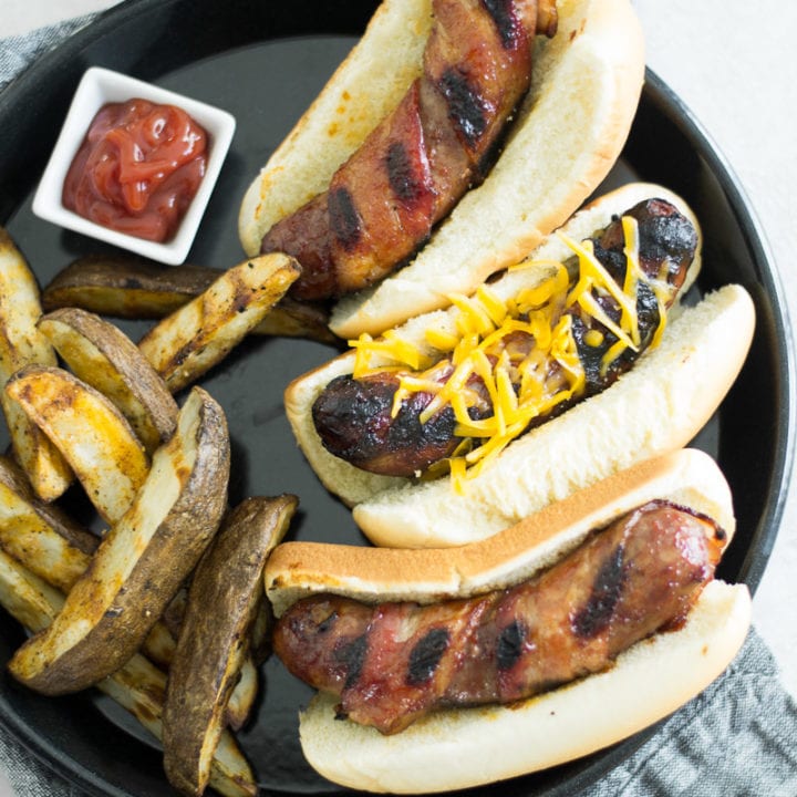 Grilled BBQ Bacon Beer Brats | Sarcastic Cooking