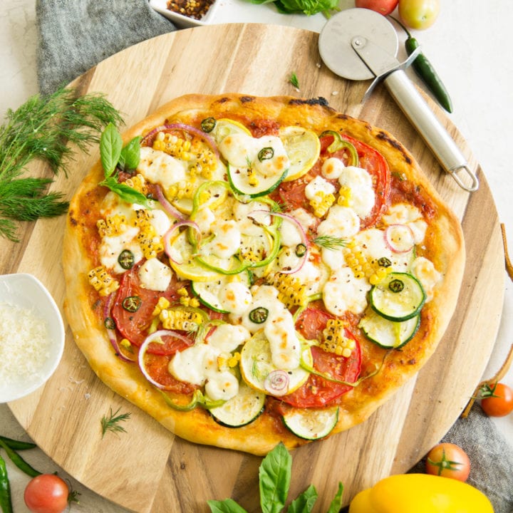 Summer Garden Vegetable Supreme Pizza | Sarcastic Cooking