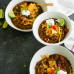Bacon, Beef, & Pumpkin Chili
