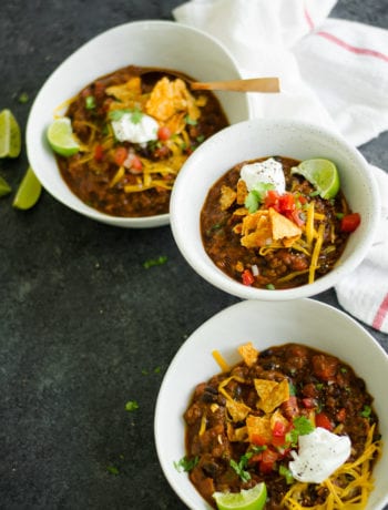 Bacon, Beef, & Pumpkin Chili for a hearty thick seasonal chili - sarcastic cooking