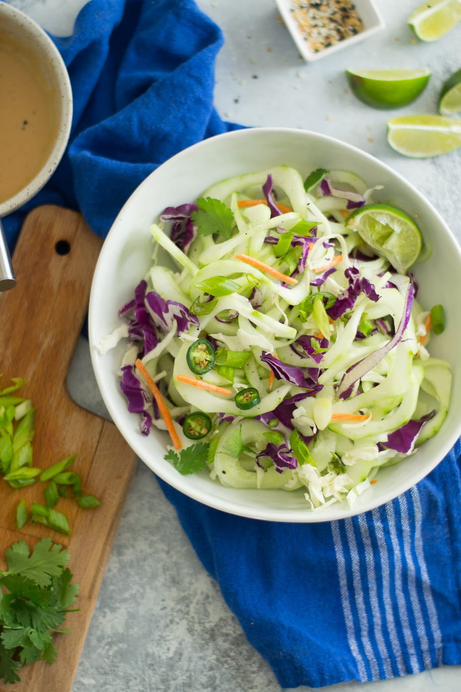 Cold Thai Cucumber Noodle Salad and Vinaigrette | Sarcastic Cooking