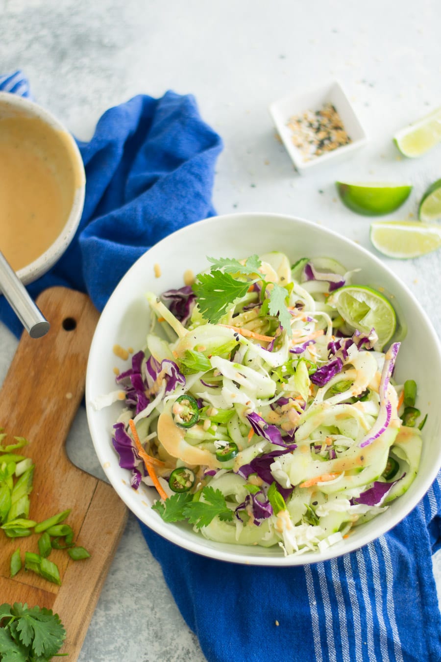 Cold Thai Cucumber Noodle Salad - Sarcastic Cooking