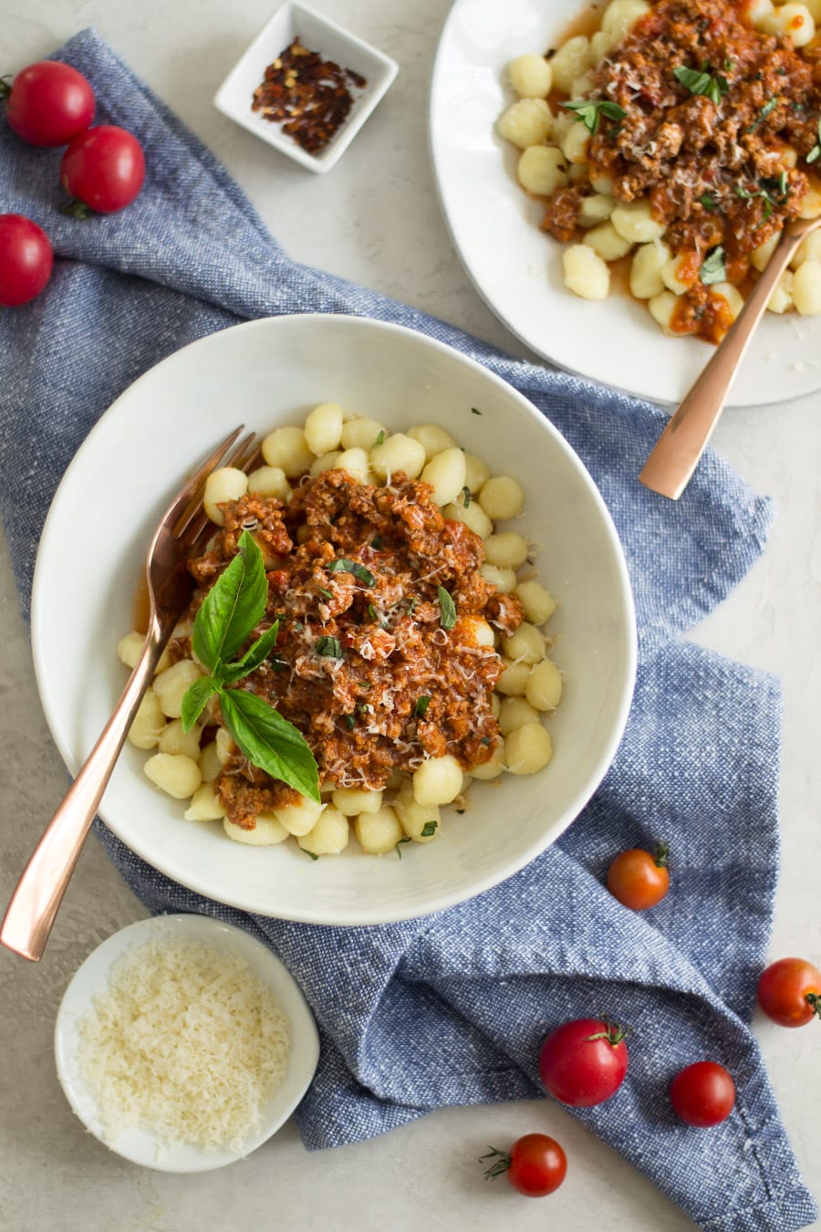 Instant Pot Fresh Tomato Bolognese with Gnocchi - Sarcastic Cooking