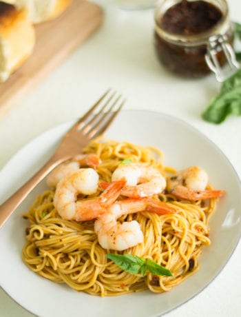 Sun-Dried Tomato Pesto Shrimp Pasta - Sarcastic Cooking