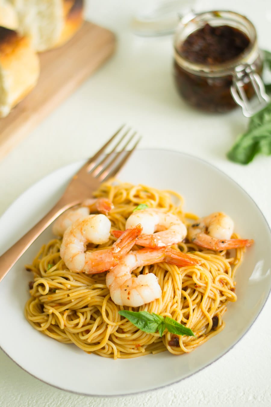 Sun-Dried Tomato Pesto Shrimp Pasta - Sarcastic Cooking