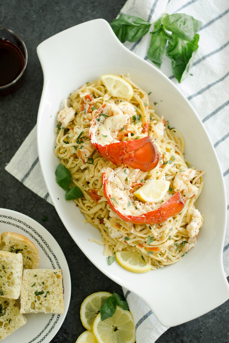 chile lobster pasta - quick prep cooking with your instant pot