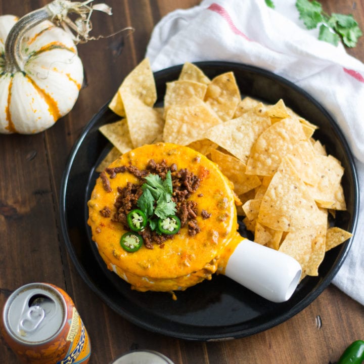 Pumpkin Chorizo Queso Dip | Sarcastic Cooking