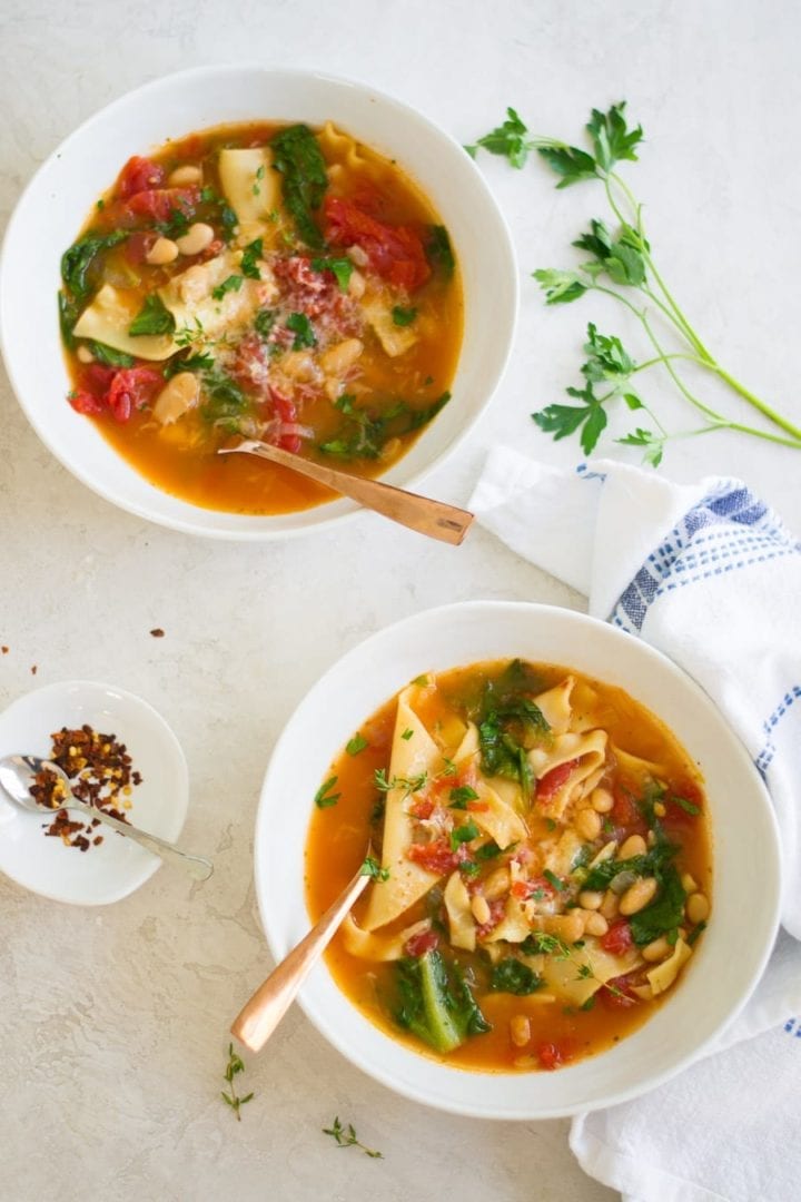 Instant Pot Pasta e Fagioli with Escarole Sarcastic Cooking