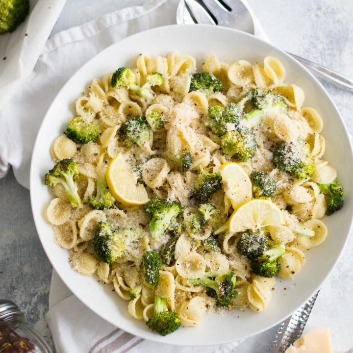 Roasted Broccoli Orecchiette - Sarcastic Cooking