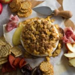 Apple Crisp Baked Brie