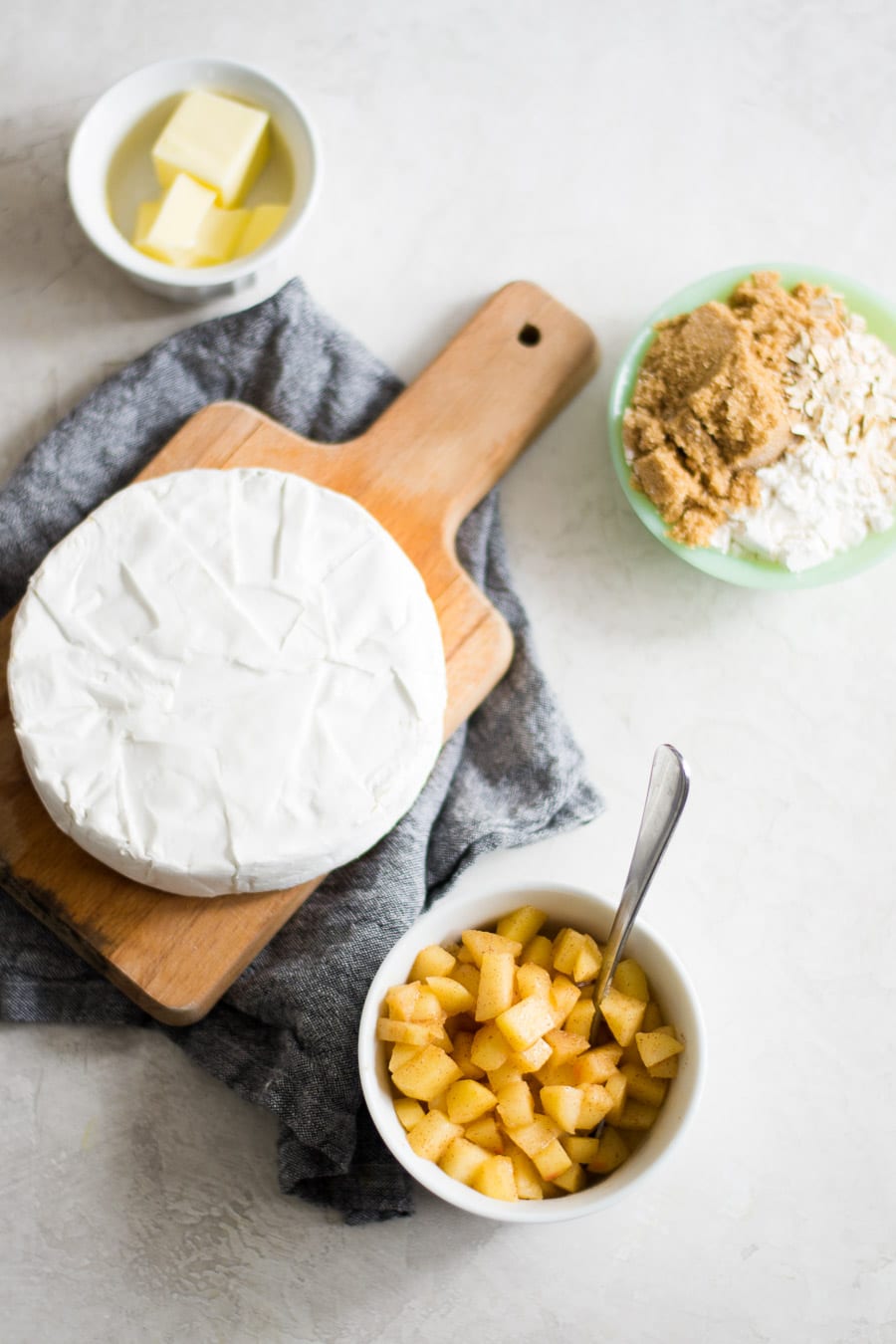 how to make a baked brie with apple crisp topping | sarcastic cooking