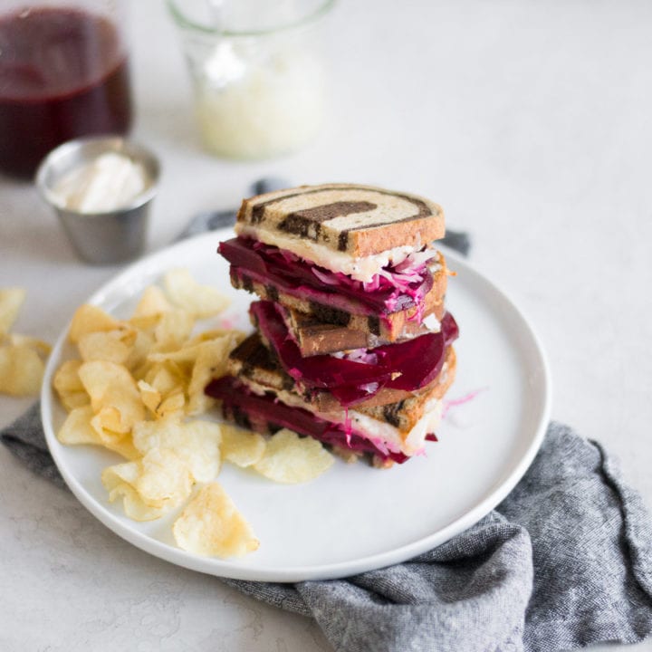 Pickled Beet Reuben Sandwich | Sarcastic Cooking