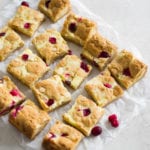 White Chocolate Cranberry Cheesecake Cookie Bars
