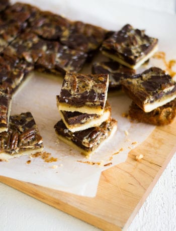 Bourbon-Chocolate Pecan Pie Bars | Sarcastic Cooking