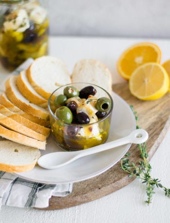 Citrus Marinated Feta and Olives | Sarcastic Cooking