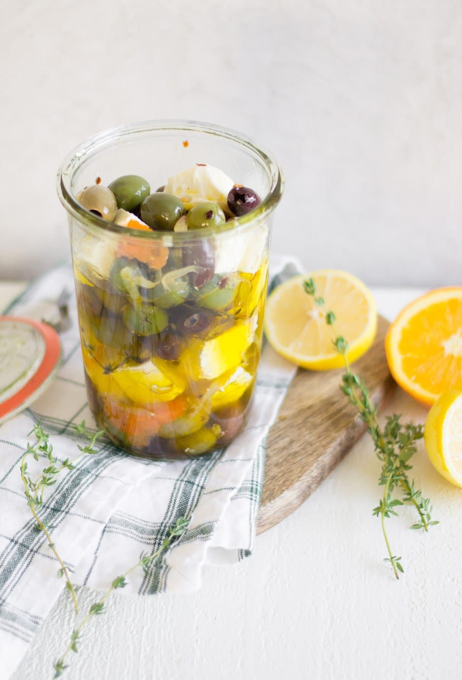 Citrus Marinated Feta and Olives | Sarcastic Cooking