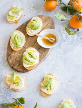 Citrus Honey Whipped Ricotta Avocado Toast | Sarcastic Cooking