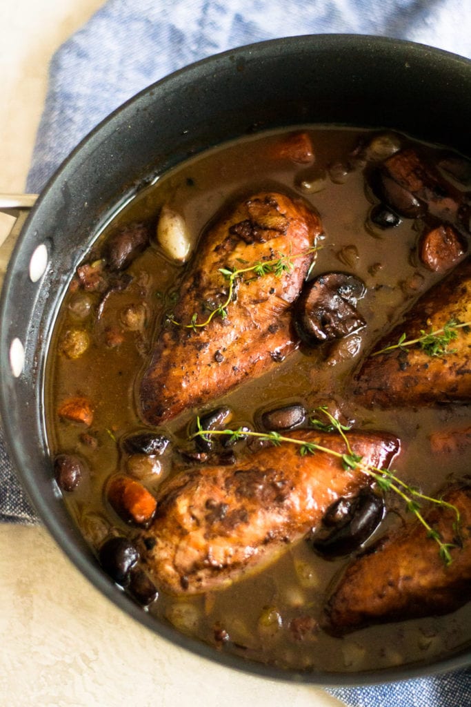 Coq au Vin (Red Wine Braised Chicken) Sarcastic Cooking