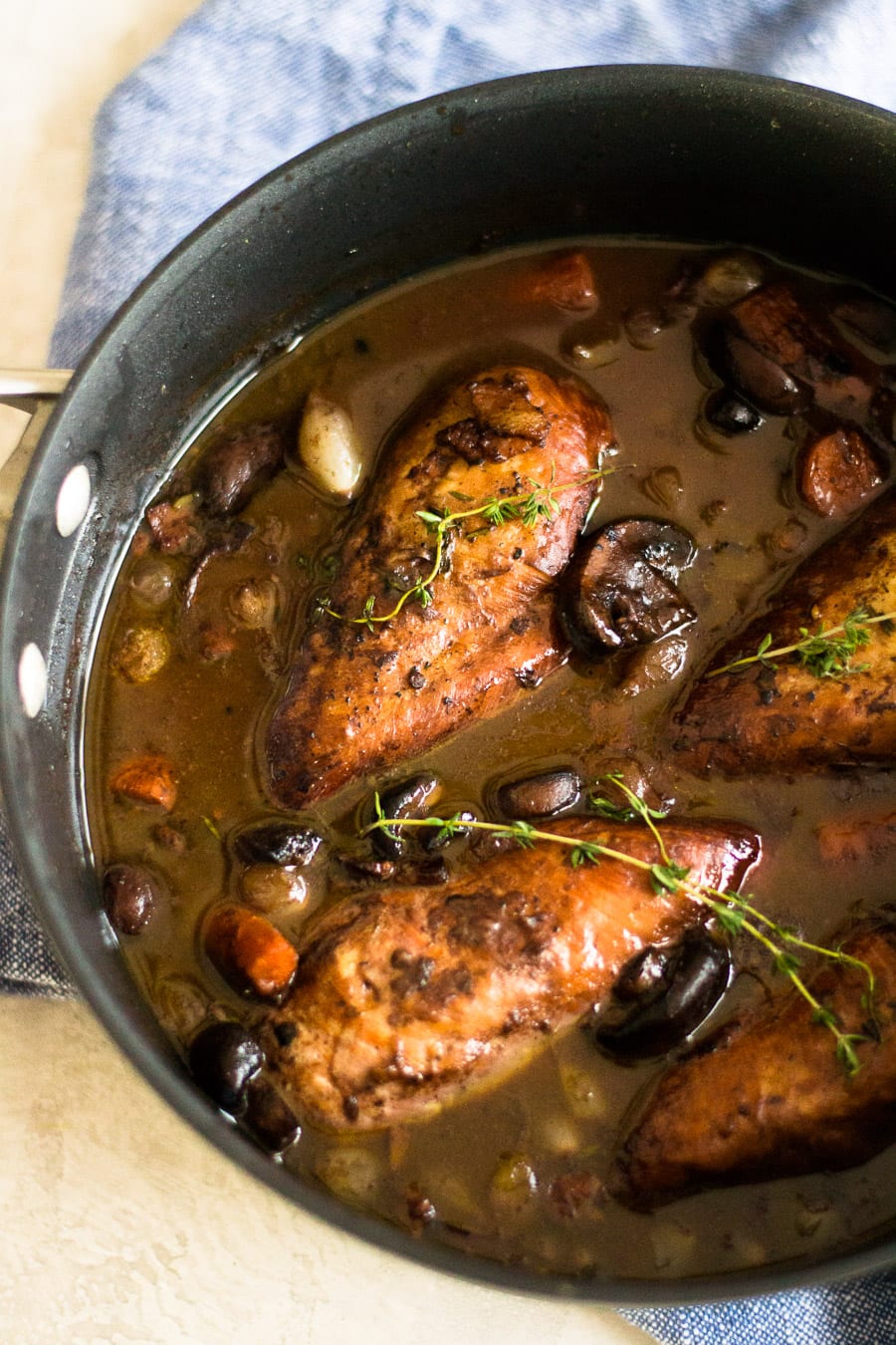Red Wine Braised Chicken (coq au vin) | Sarcastic Cooking